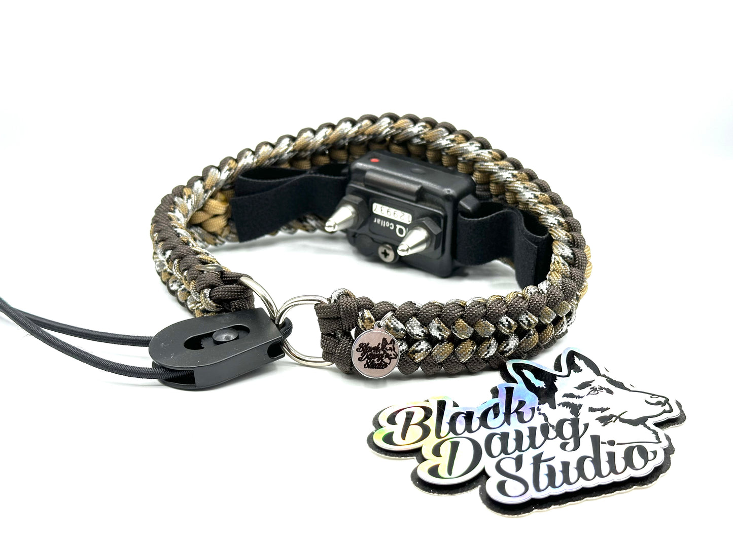 e-Secret Keeper Paracord Collar - Electric/Remote Training Collar Cover - Walnut, Scorpion, Tan, Scorpion, and Charcoal