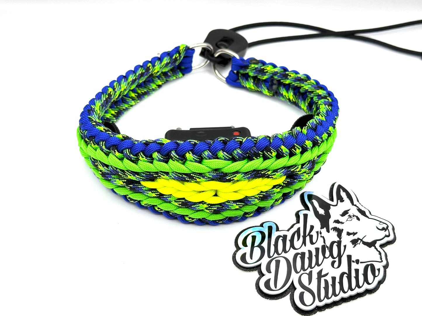 e-Secret Keeper Paracord Collar - Electric/Remote Training Collar Cover - Royal, Aquatica, Neon Green, Aquatica, and Neon Yellow