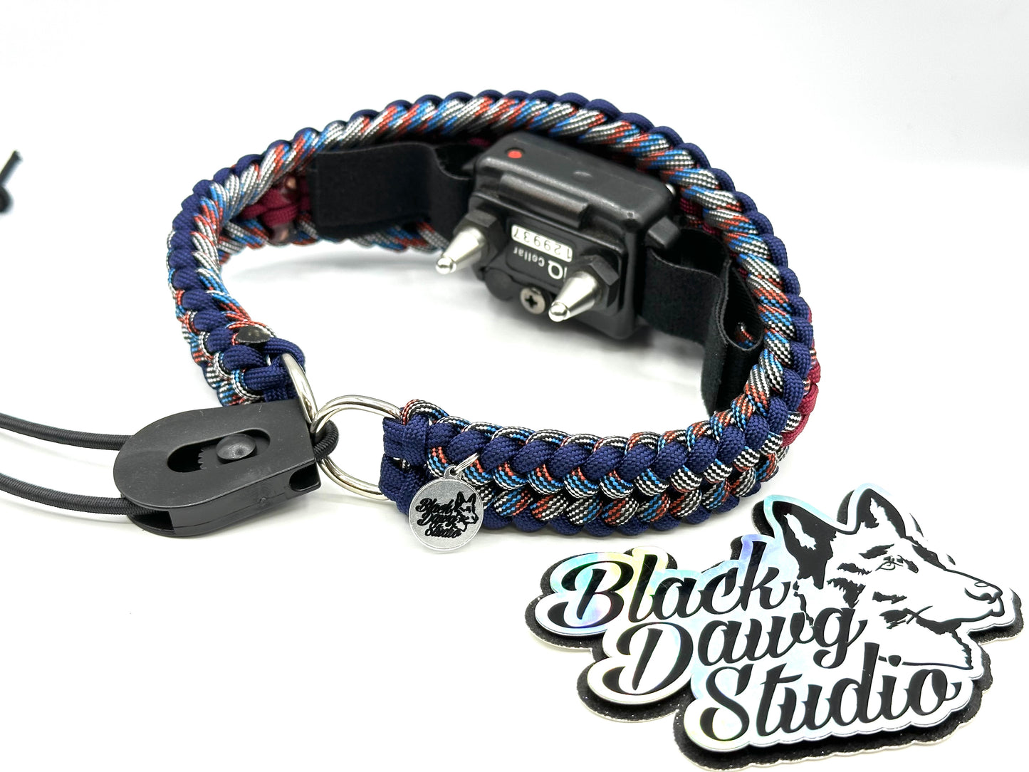 e-Secret Keeper Paracord Collar - Electric/Remote Training Collar Cover - Midnight, Captain America, Burgundy, Captain America, and Silver