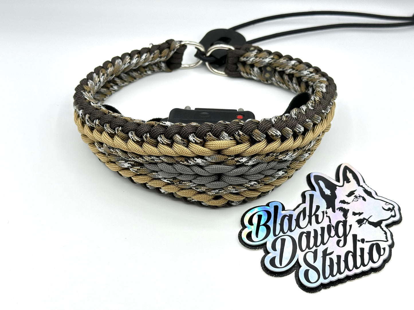 e-Secret Keeper Paracord Collar - Electric/Remote Training Collar Cover - Walnut, Scorpion, Tan, Scorpion, and Charcoal