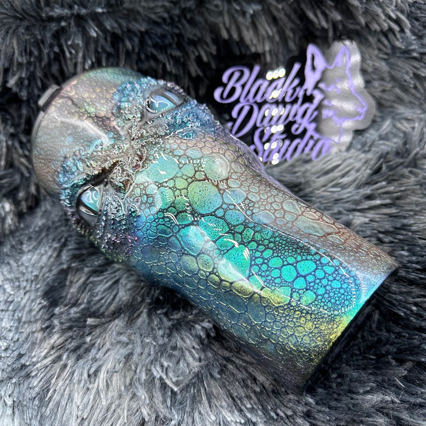 RTS 30oz Twist Tumbler 3D Dragon Rainbow Color Shift | Dinosaur | Gator | Glow in the Dark Eyes
