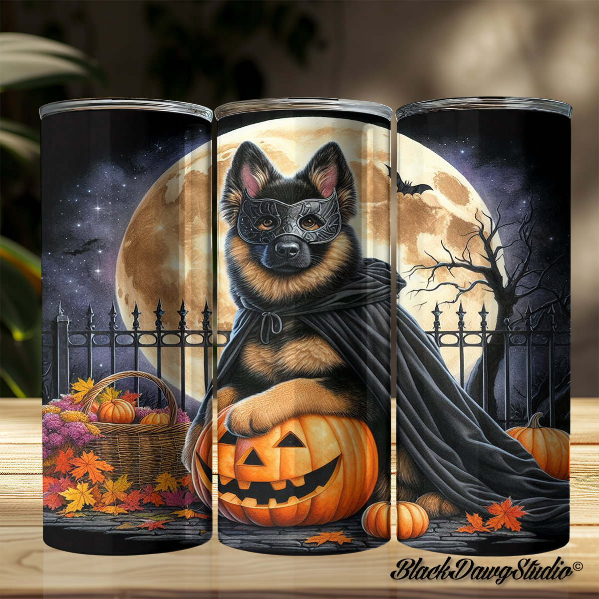 Halloween German Shepherd Designs | Made to Order | Printed Tumbler