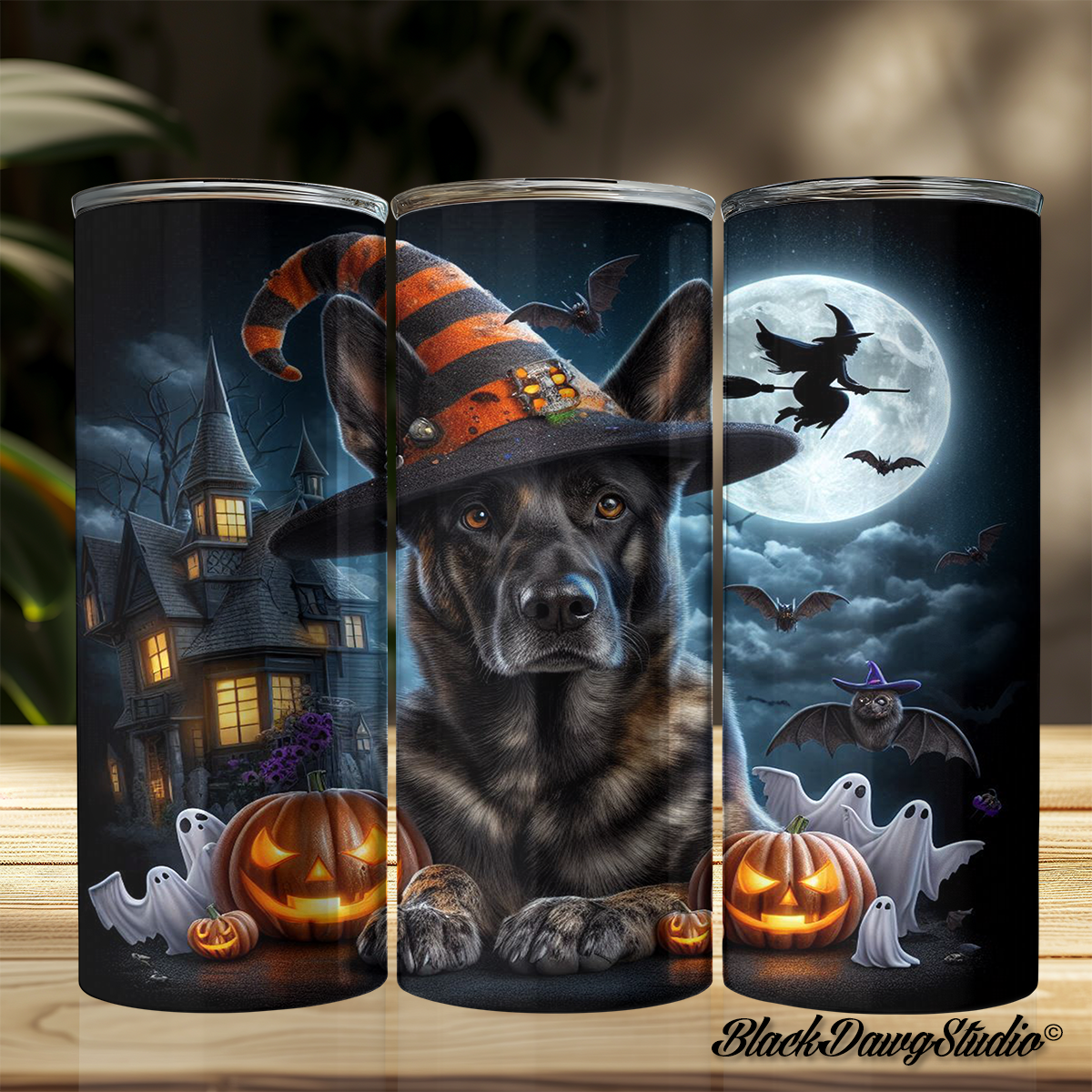 Halloween German Shepherd Designs | Made to Order | Printed Tumbler