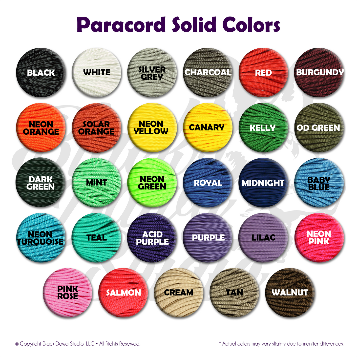 e-Secret Keeper Paracord Collar - Electric/Remote Training Collar Cover - Solid Colors - Select Your Own