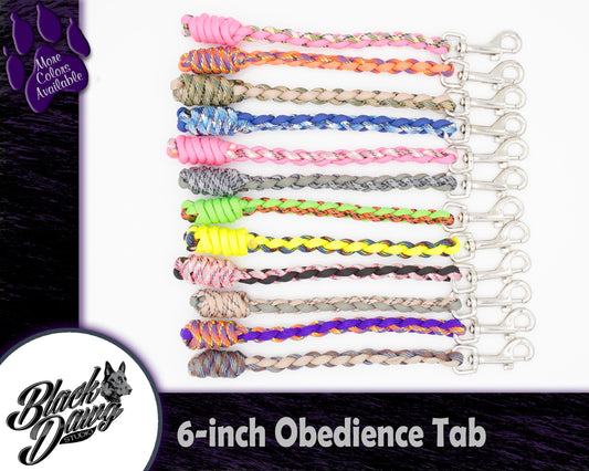 6-inch Paracord Dog Obedience Tab