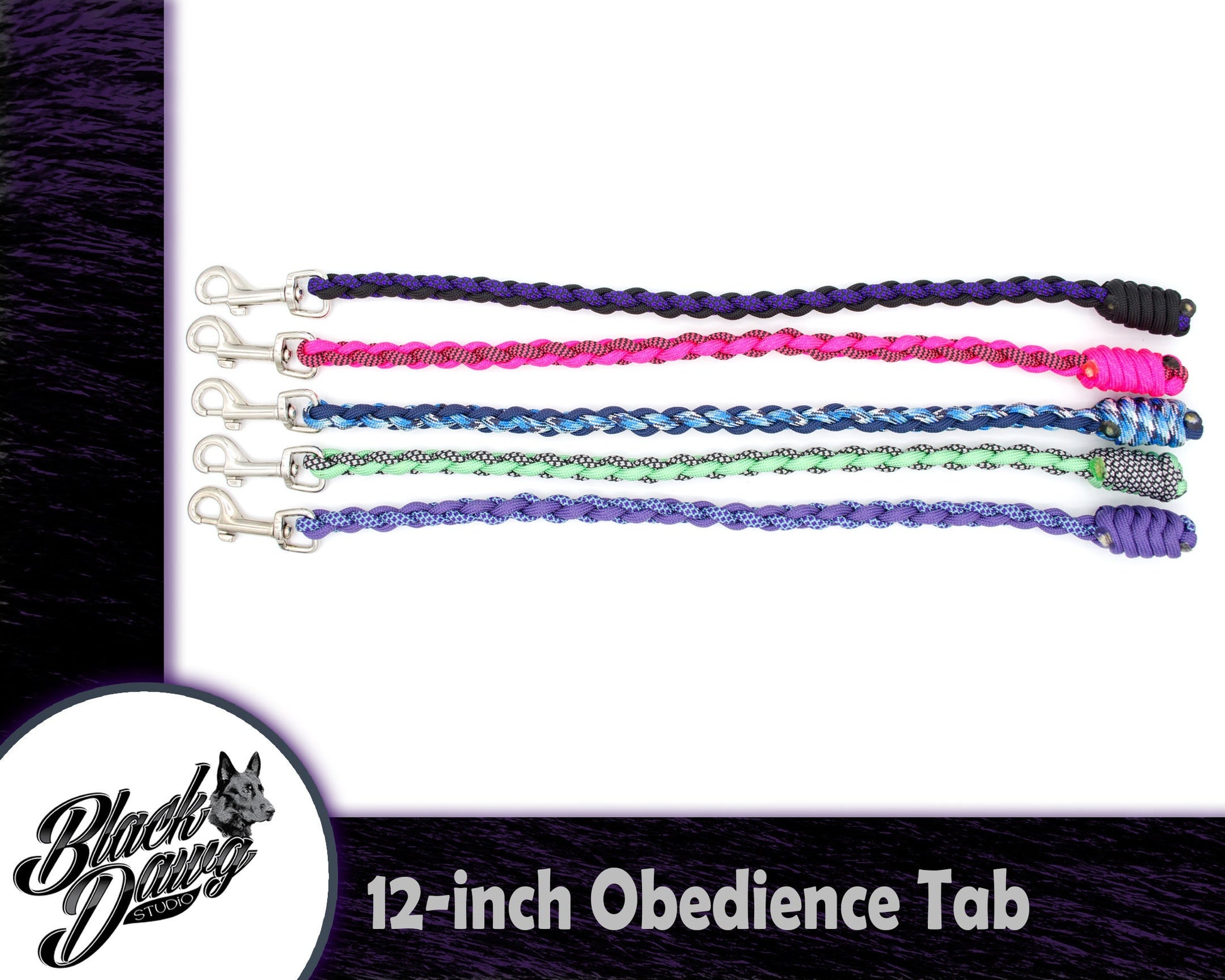 12-inch Paracord Dog Obedience Tab