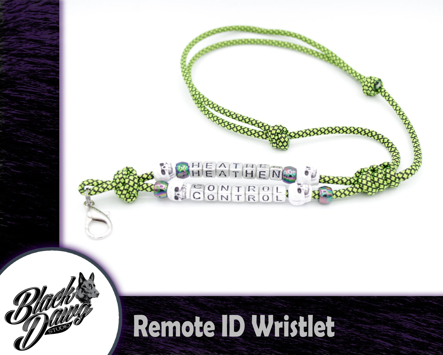 Beaded Paracord Remote I.D. Wristlet ***CUSTOM ORDER***