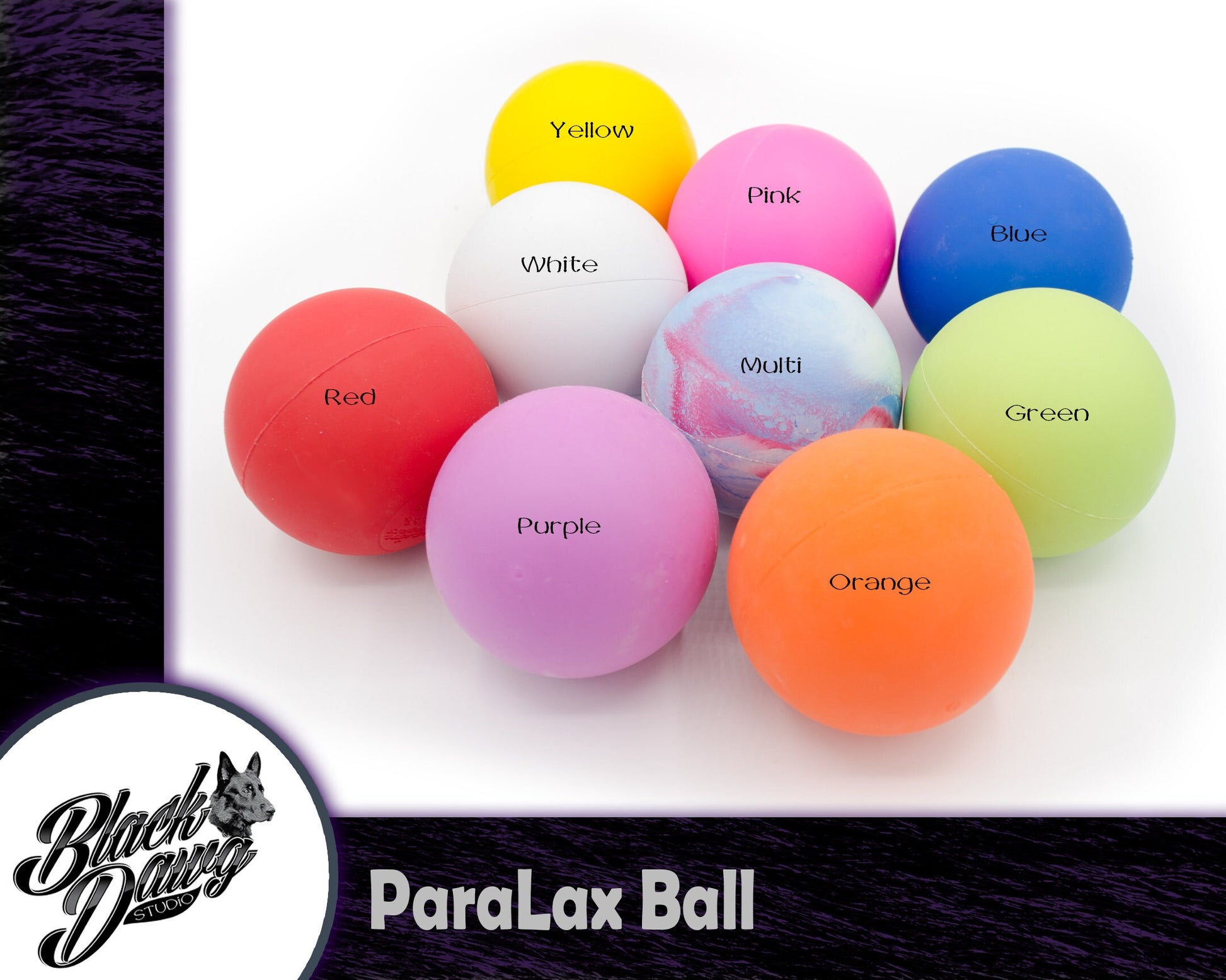 ParaLax Dog Training Ball with Braided Loop Handle