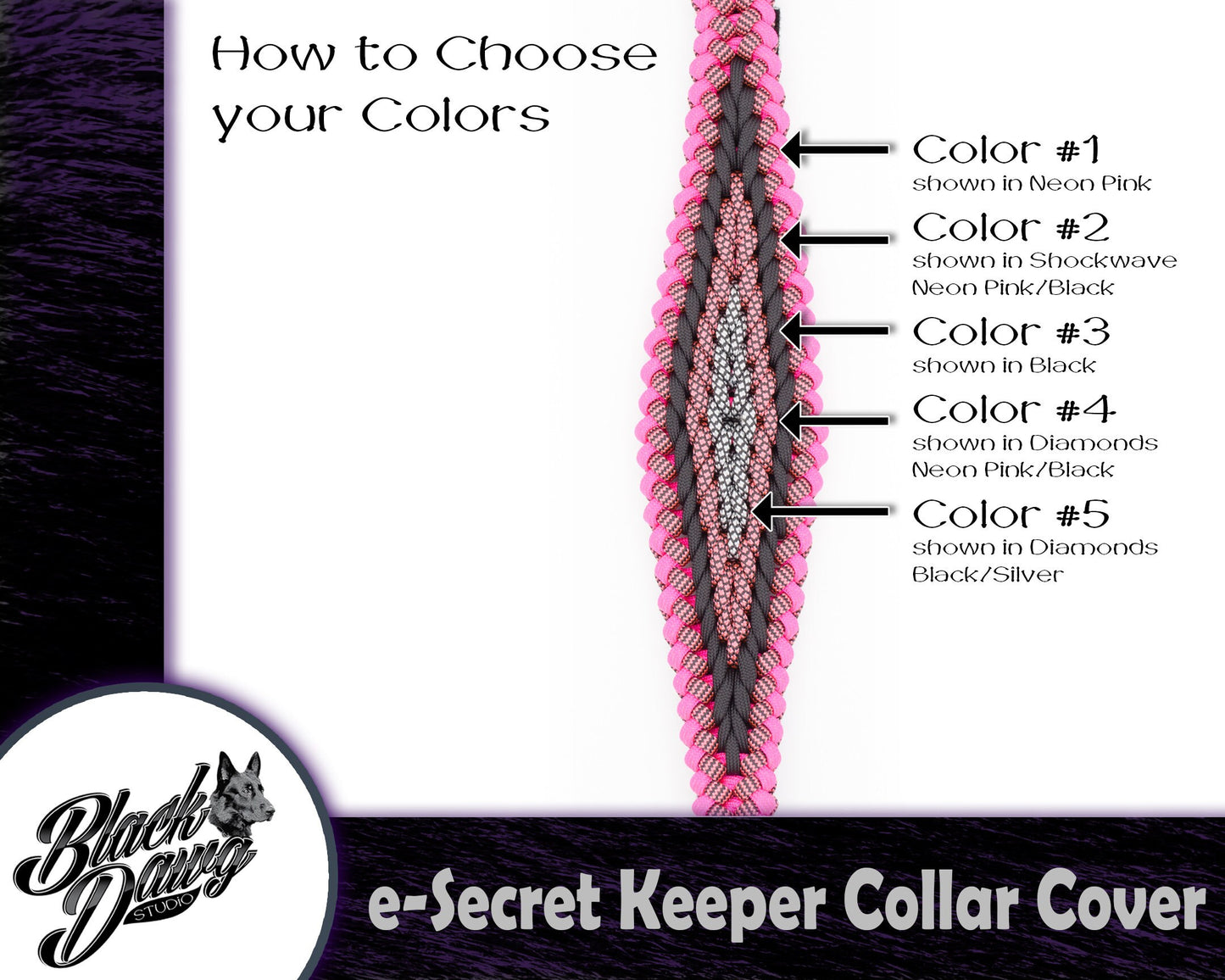 e-Secret Keeper Paracord Collar - Electric/Remote Training Collar Cover ***CUSTOM ORDER***