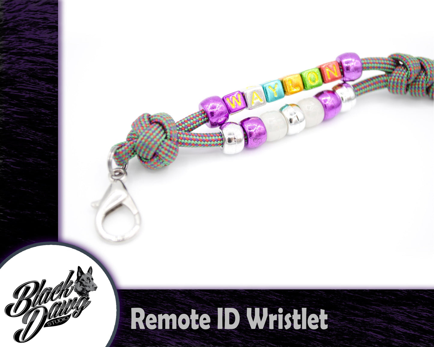 Beaded Paracord Remote I.D. Wristlet ***CUSTOM ORDER***