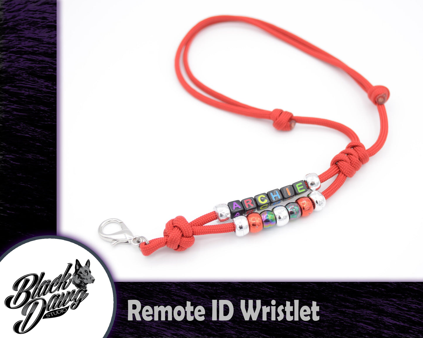 Beaded Paracord Remote I.D. Wristlet ***CUSTOM ORDER***
