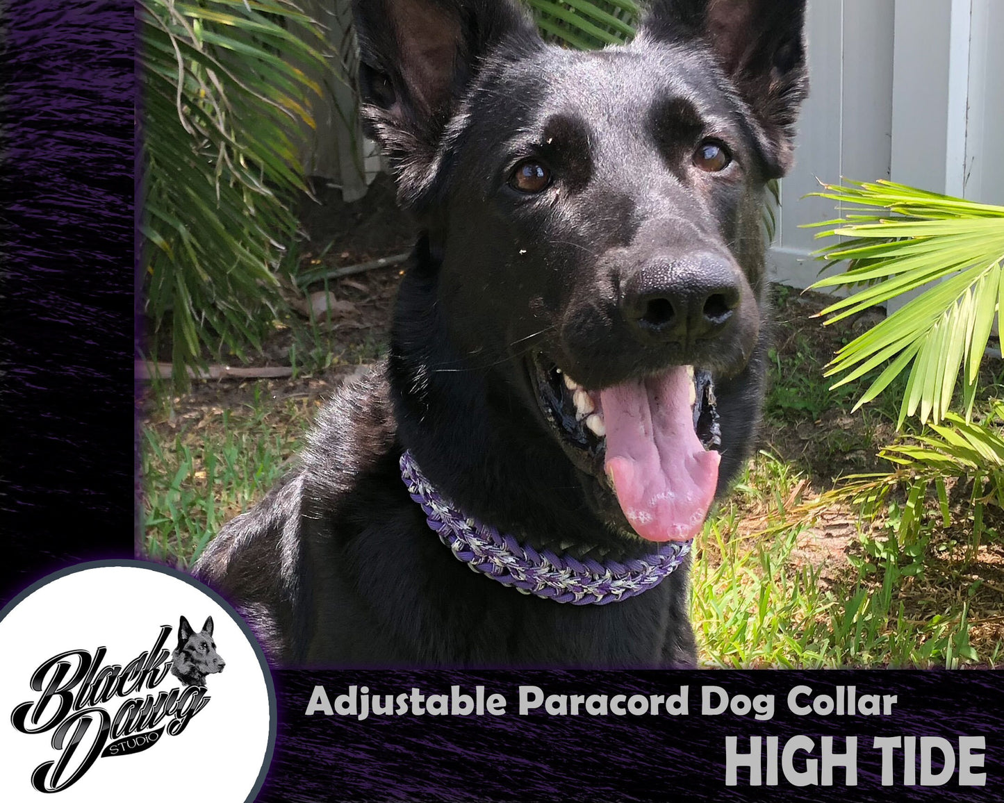 High Tide Design Adjustable Paracord Dog Collar ***CUSTOM ORDER***