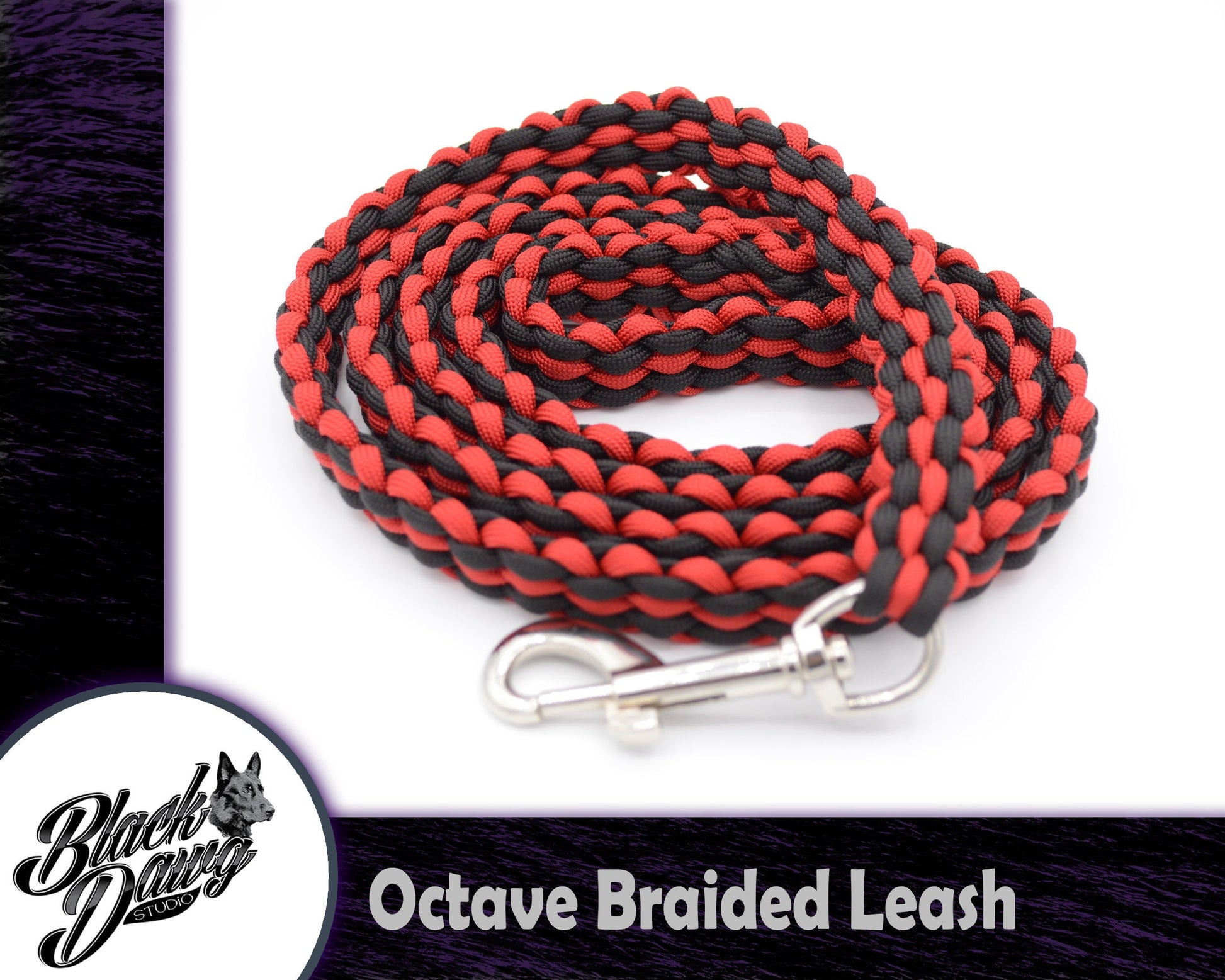 Octave Braid Paracord Dog Leash ***CUSTOM ORDER***