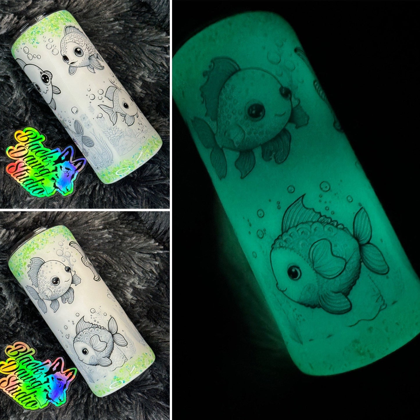 RTS 15oz Skinny Straight Tumbler Coloring Book Designs Glow in the Dark with Washable Markers | 8 Designs | Children’s Gift | Kids Tumbler