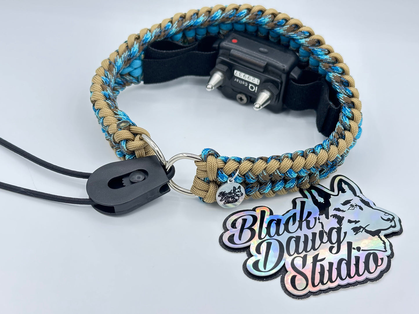 e-Secret Keeper Paracord Collar - Electric/Remote Training Collar Cover - Tan, Abyss, Neon Turquoise, Abyss, and Walnut