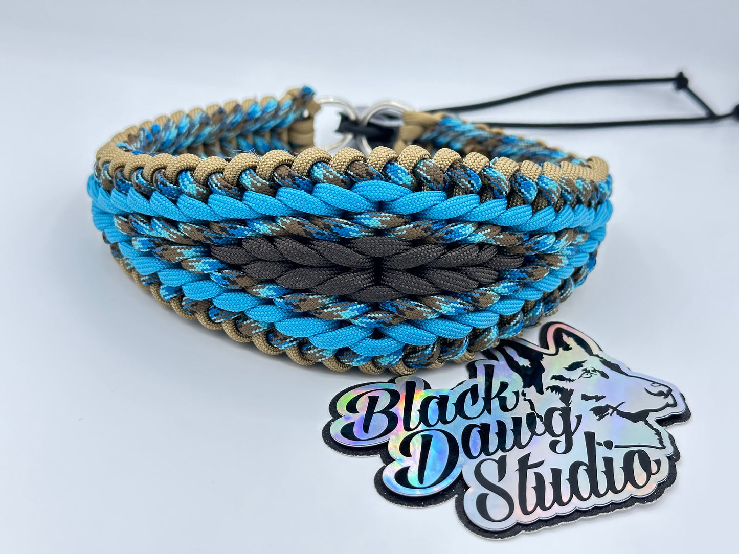 e-Secret Keeper Paracord Collar - Electric/Remote Training Collar Cover - Tan, Abyss, Neon Turquoise, Abyss, and Walnut