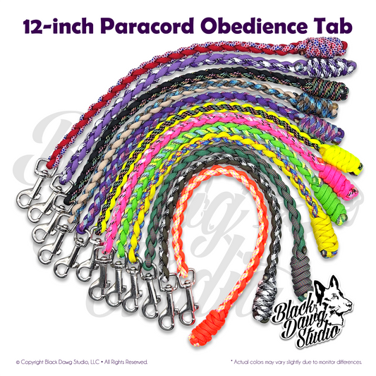 12-inch Paracord Dog Obedience Tab