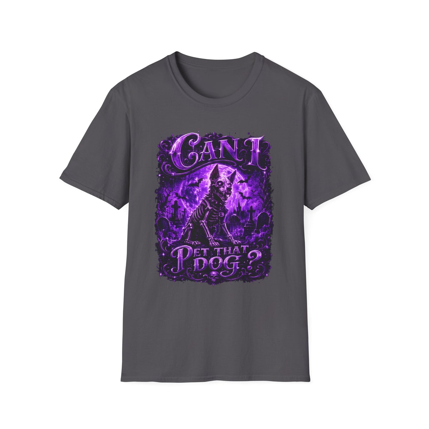Can I Pet That Dog? Gothic Dog Graphic T‑Shirt