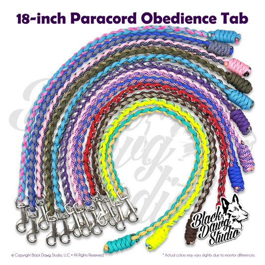 18-inch Paracord Dog Obedience Tab