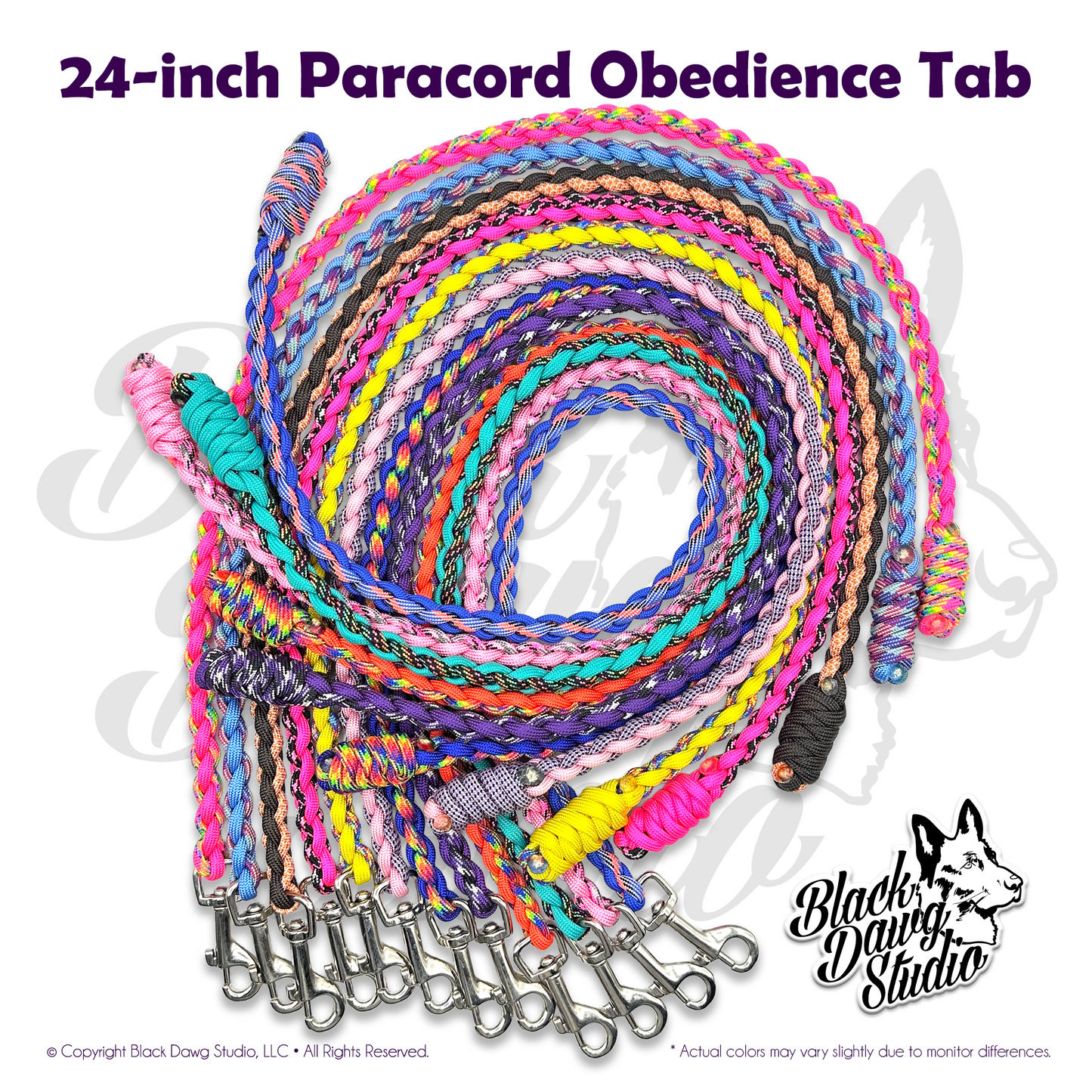 24-inch Paracord Dog Obedience Tab