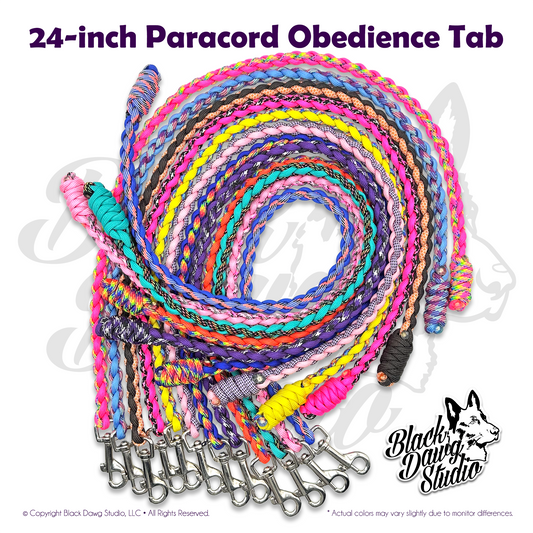 24-inch Paracord Dog Obedience Tab