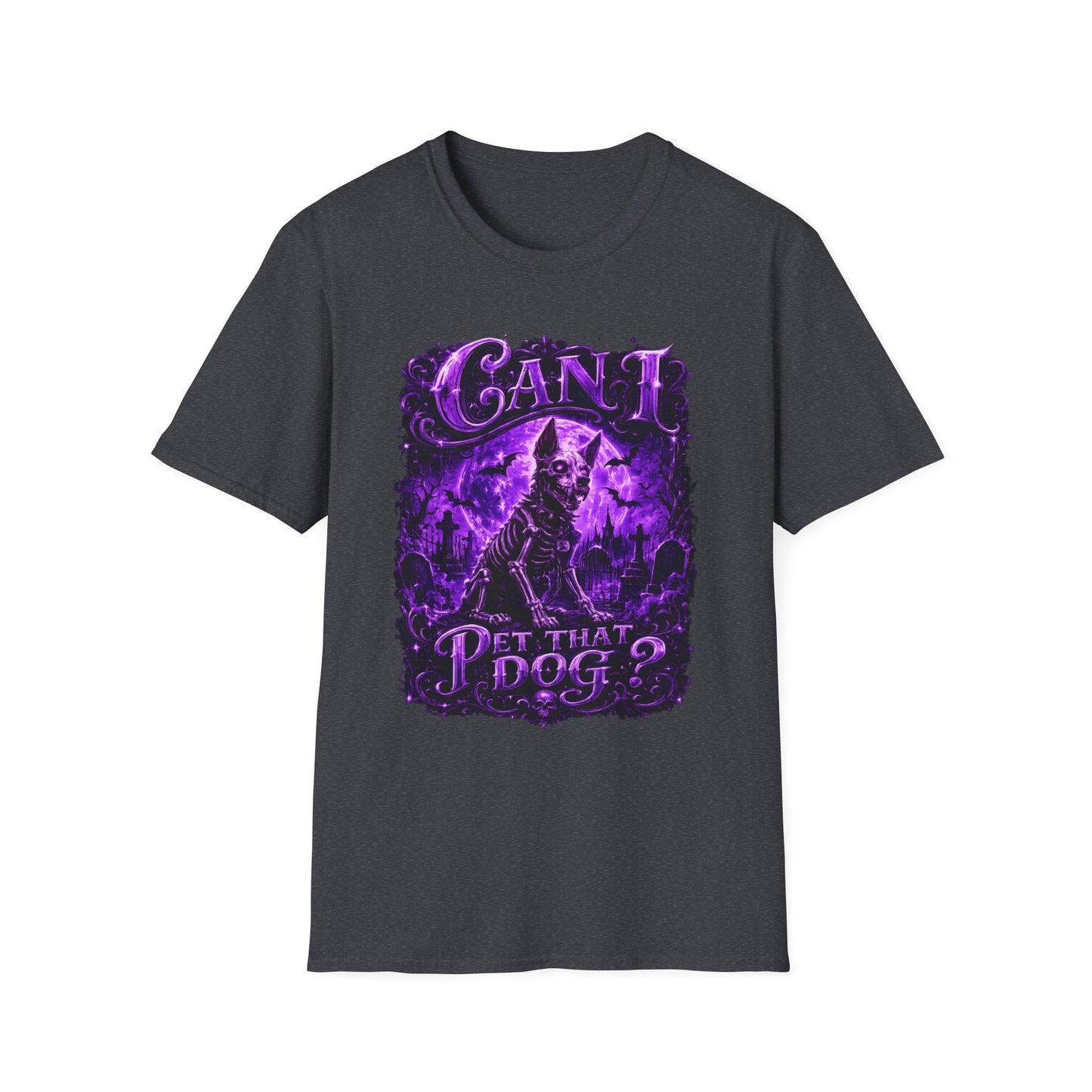 Can I Pet That Dog? Gothic Dog Graphic T‑Shirt