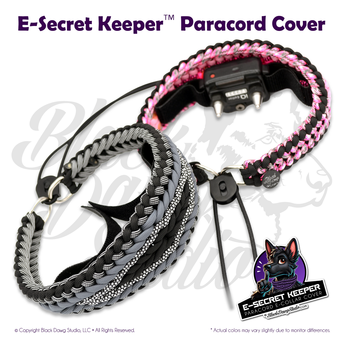e-Secret Keeper Paracord Collar - Electric/Remote Training Collar