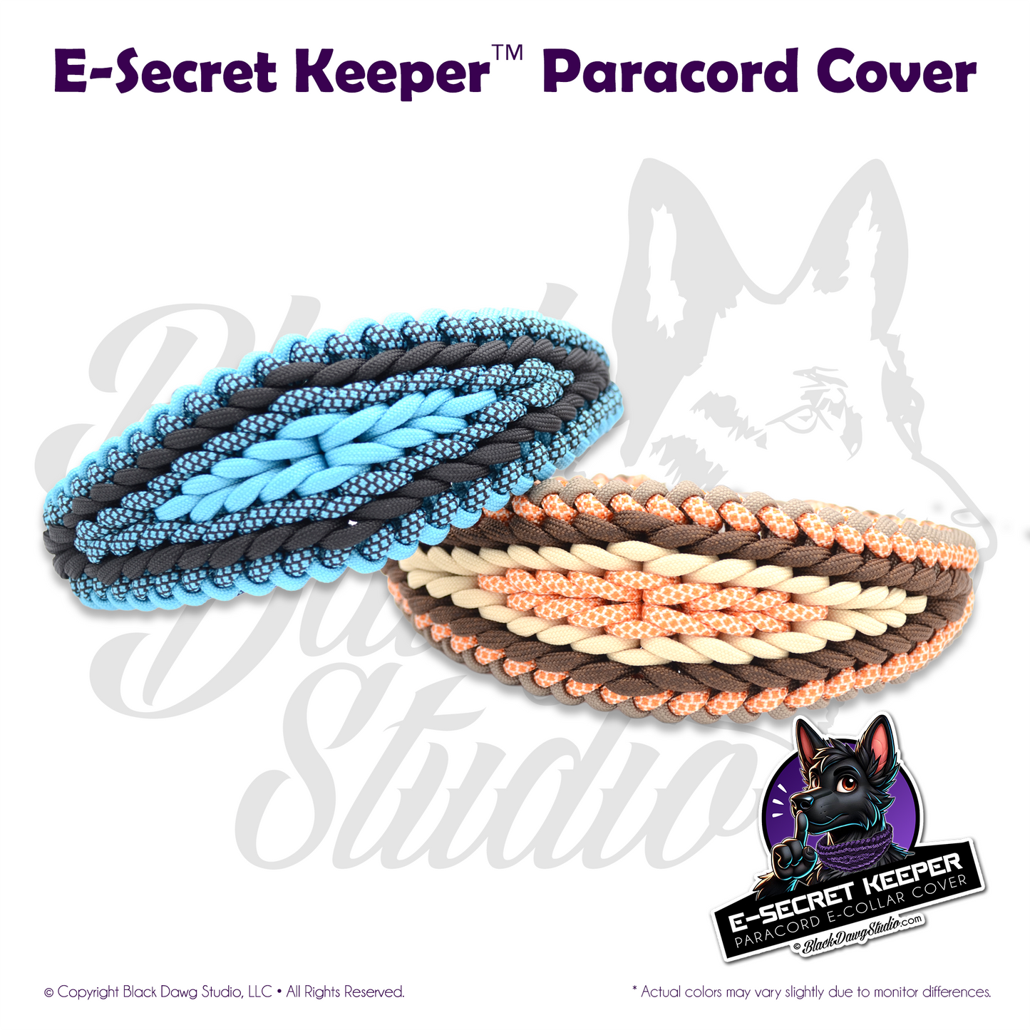 e-Secret Keeper Paracord Collar - Electric/Remote Training Collar Cover ***CUSTOM ORDER***