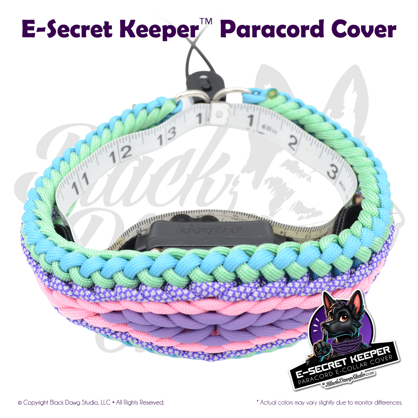 e-Secret Keeper Paracord Collar - Electric/Remote Training Collar Cover ***CUSTOM ORDER***