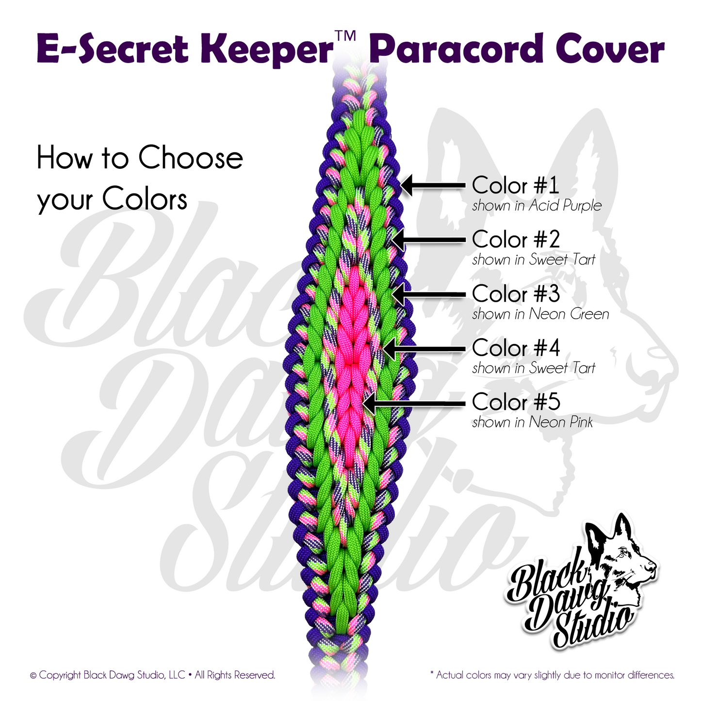 e-Secret Keeper "Mini" Paracord Collar - Electric/Remote Training Mini Collar Cover ***CUSTOM ORDER***