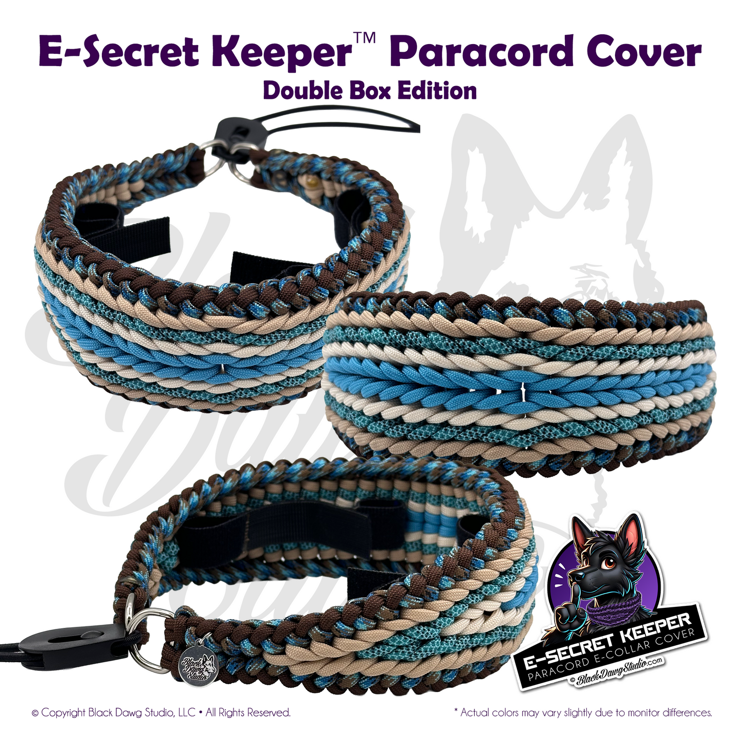 e-Secret Keeper Paracord Collar - Double Box Edition ***CUSTOM ORDER***