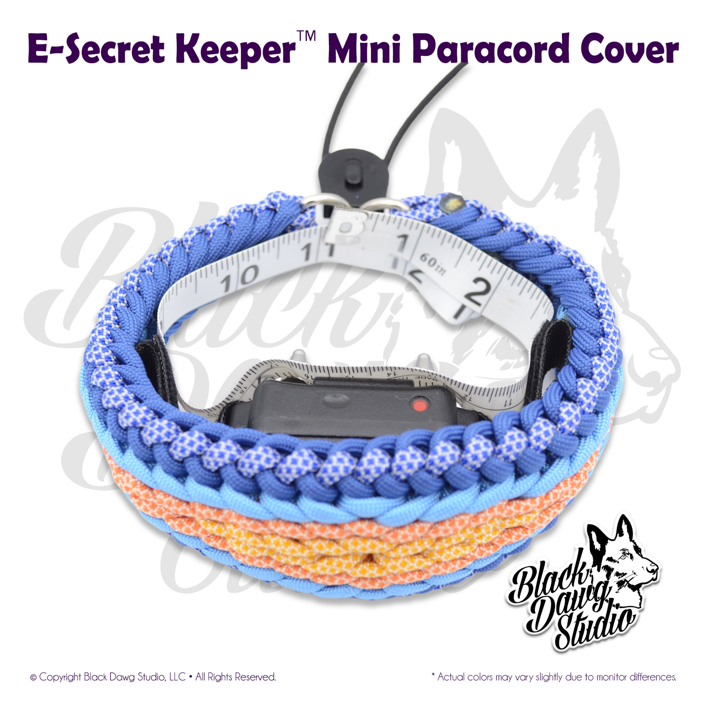 e-Secret Keeper "Mini" Paracord Collar - Electric/Remote Training Mini Collar Cover ***CUSTOM ORDER***