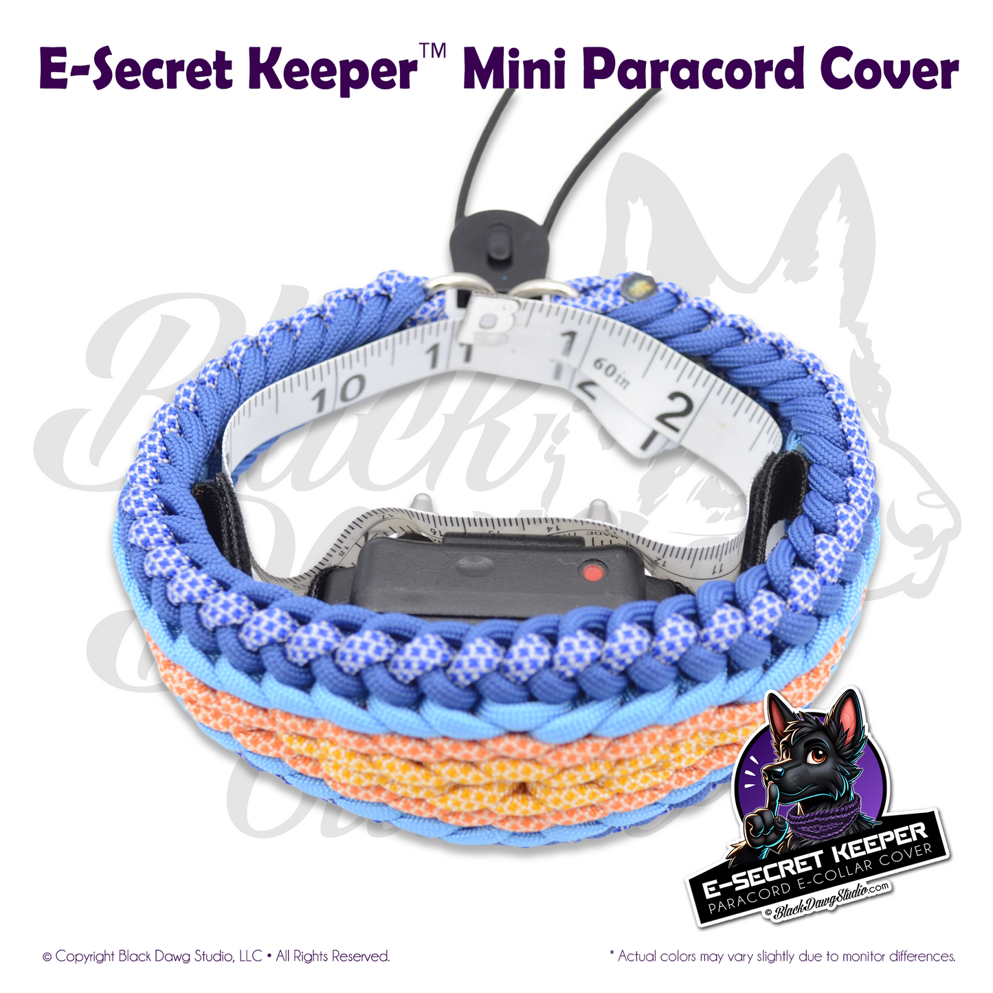 e-Secret Keeper "Mini" Paracord Collar - Electric/Remote Training Mini Collar Cover ***CUSTOM ORDER***