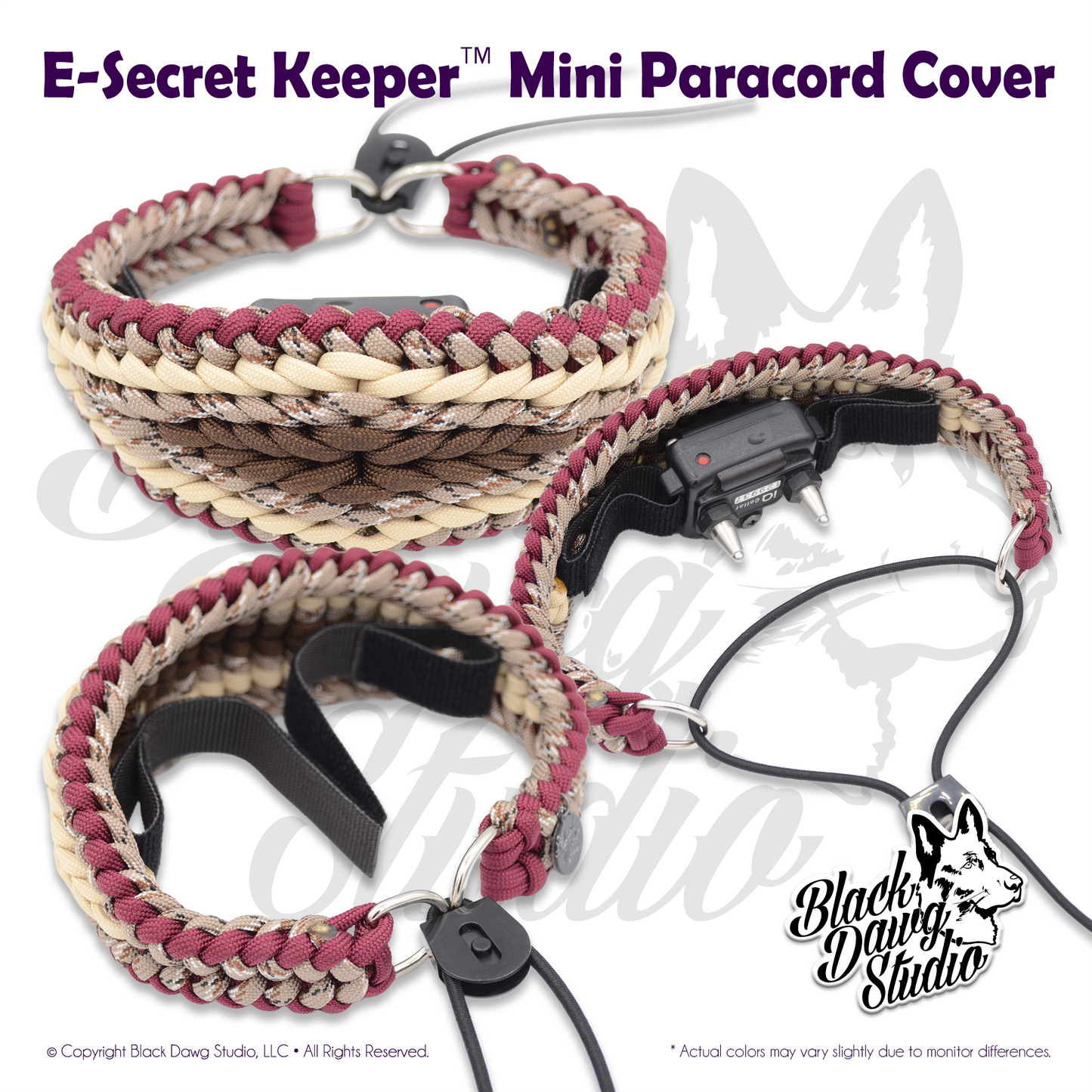 e-Secret Keeper "Mini" Paracord Collar - Electric/Remote Training Mini Collar Cover ***CUSTOM ORDER***