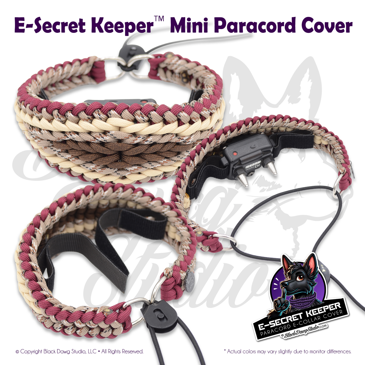 e-Secret Keeper "Mini" Paracord Collar - Electric/Remote Training Mini Collar Cover ***CUSTOM ORDER***