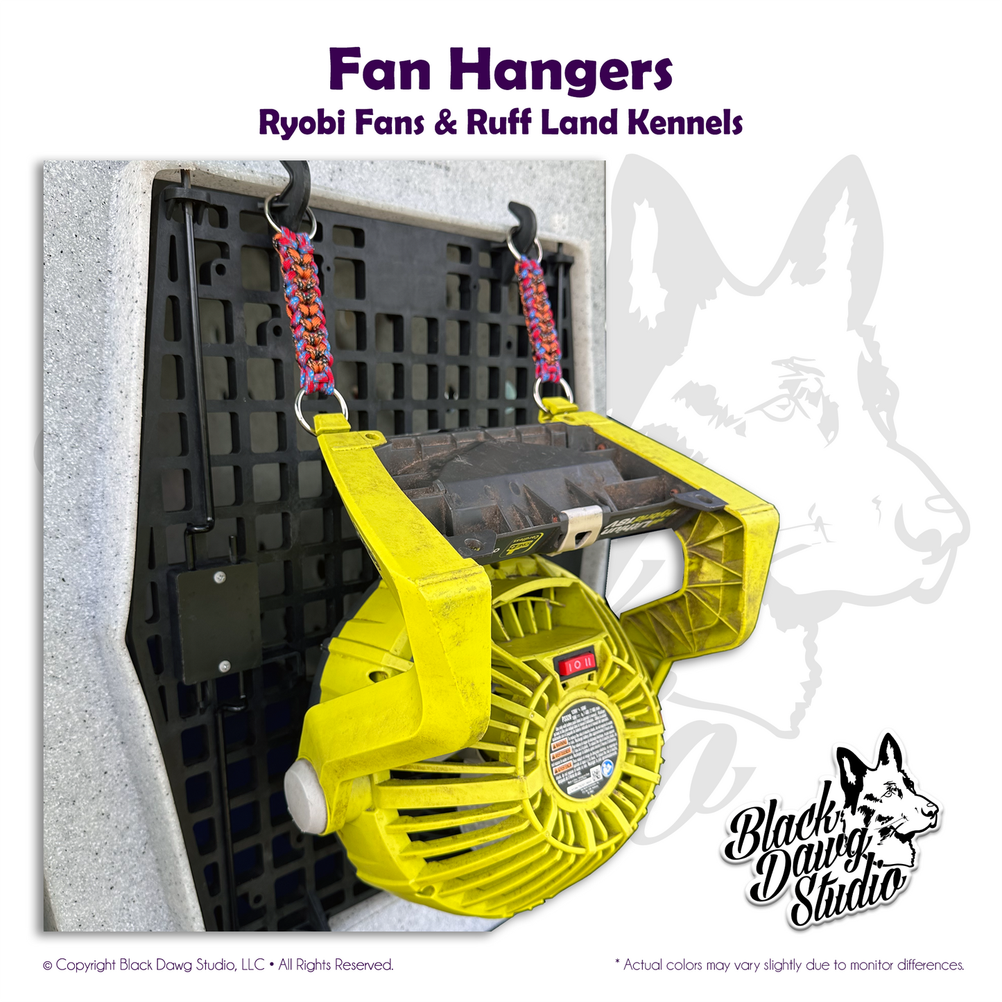 Fan Hanger for Ryobi Fans/Ruff Land Kennels