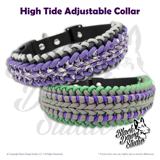 High Tide Design Adjustable Paracord Dog Collar ***CUSTOM ORDER***