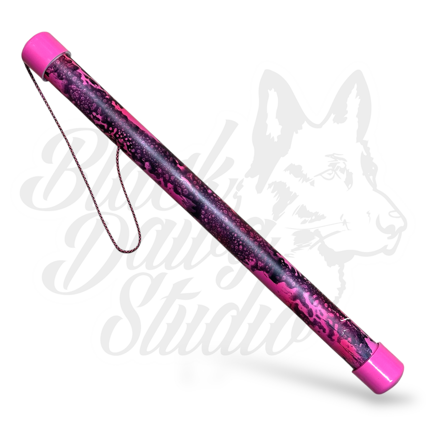 Tracking Flag Caddy | Pink/Black Power Wash