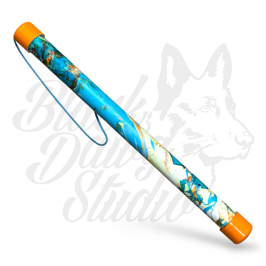 Tracking Flag Caddy | Orange/Turquoise/Lime Hydro Dip