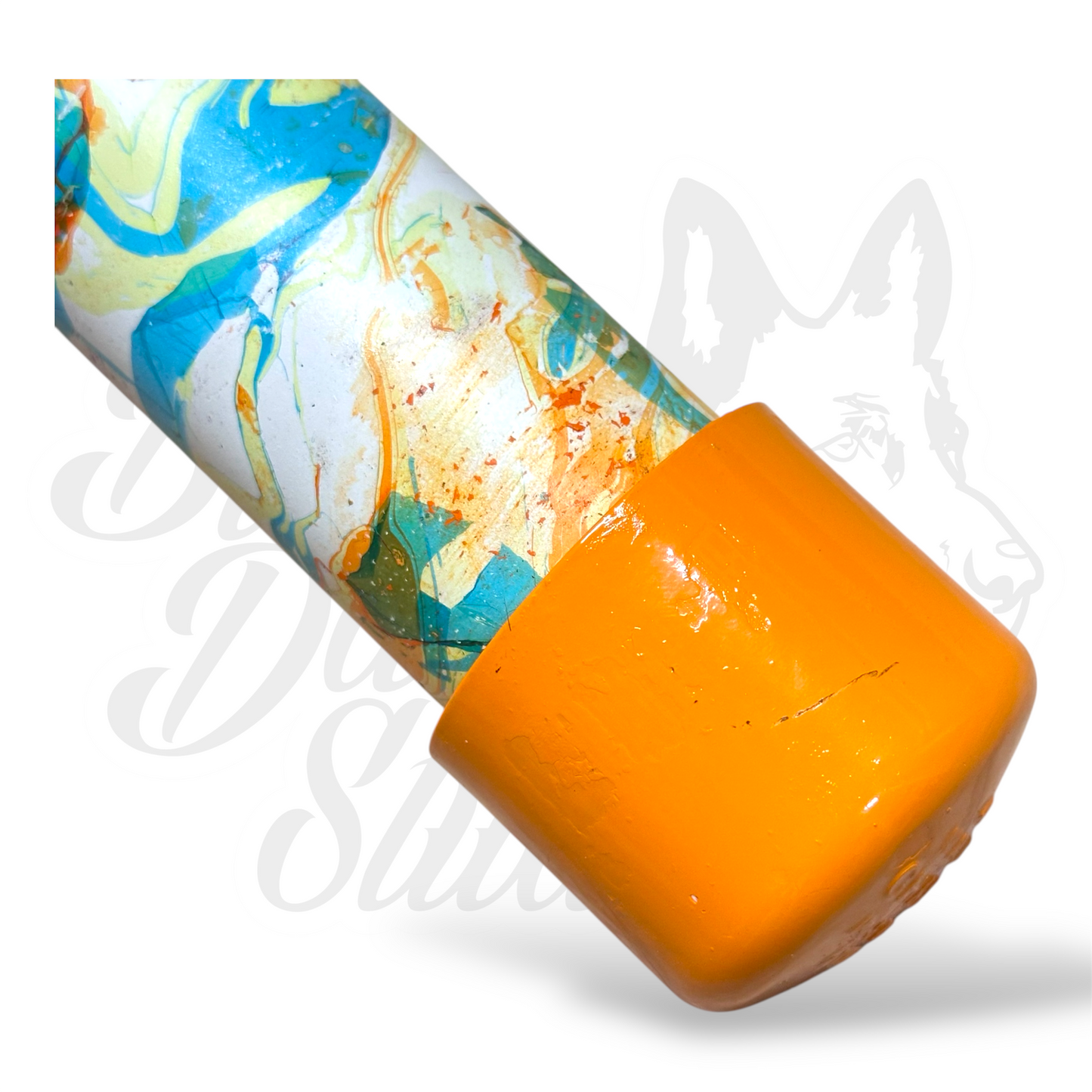 Tracking Flag Caddy | Orange/Turquoise/Lime Hydro Dip