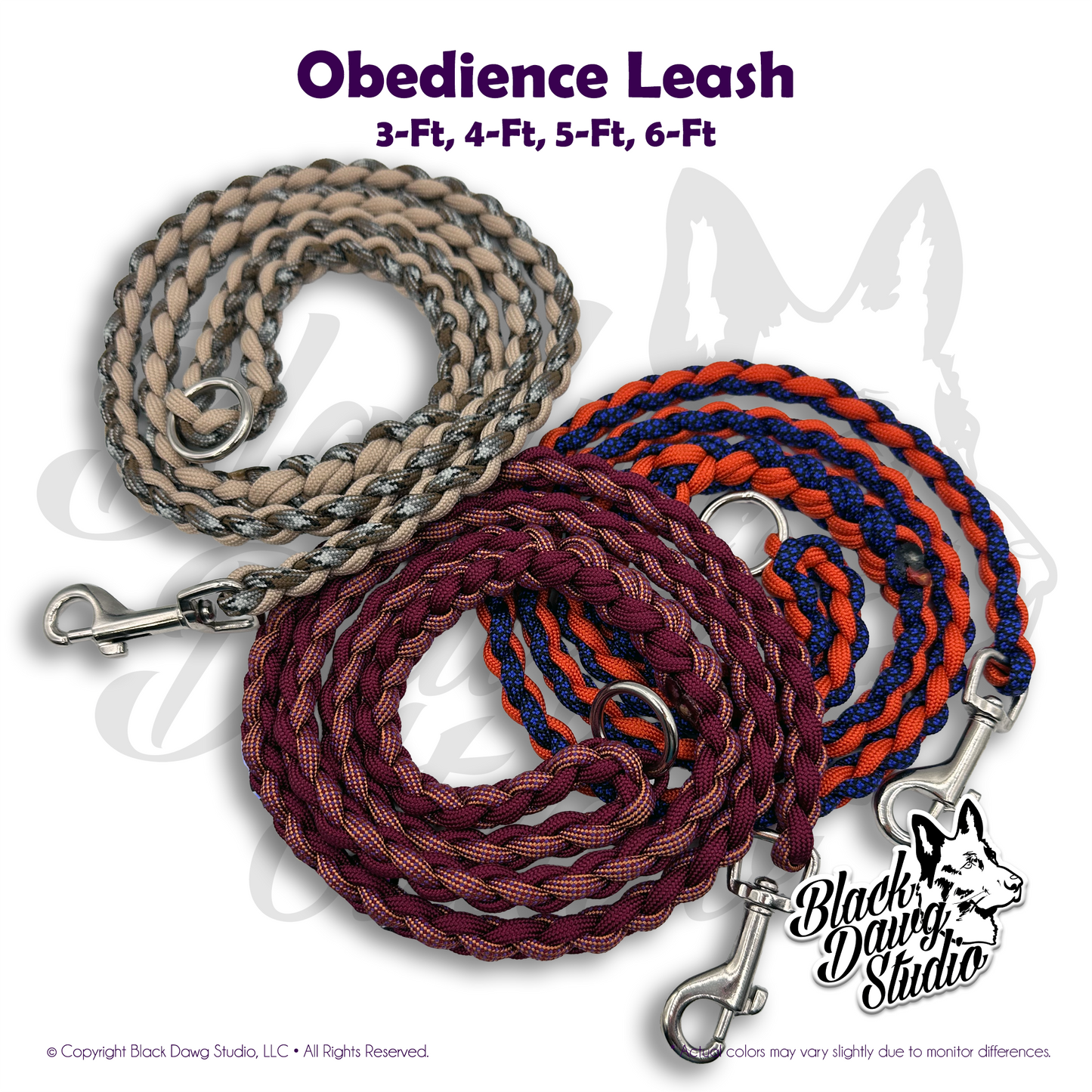 Paracord Obedience Dog Leash