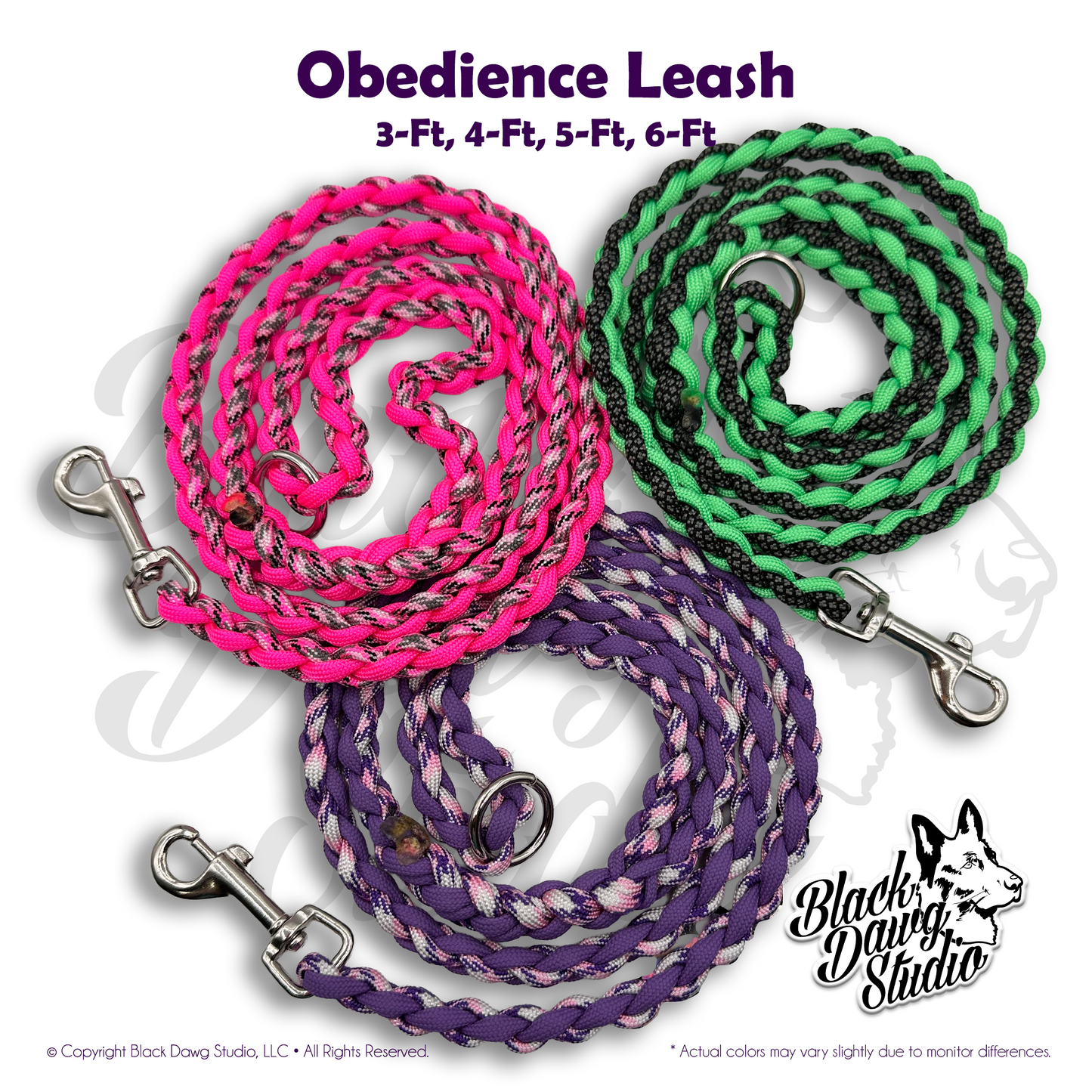 Paracord Obedience Dog Leash