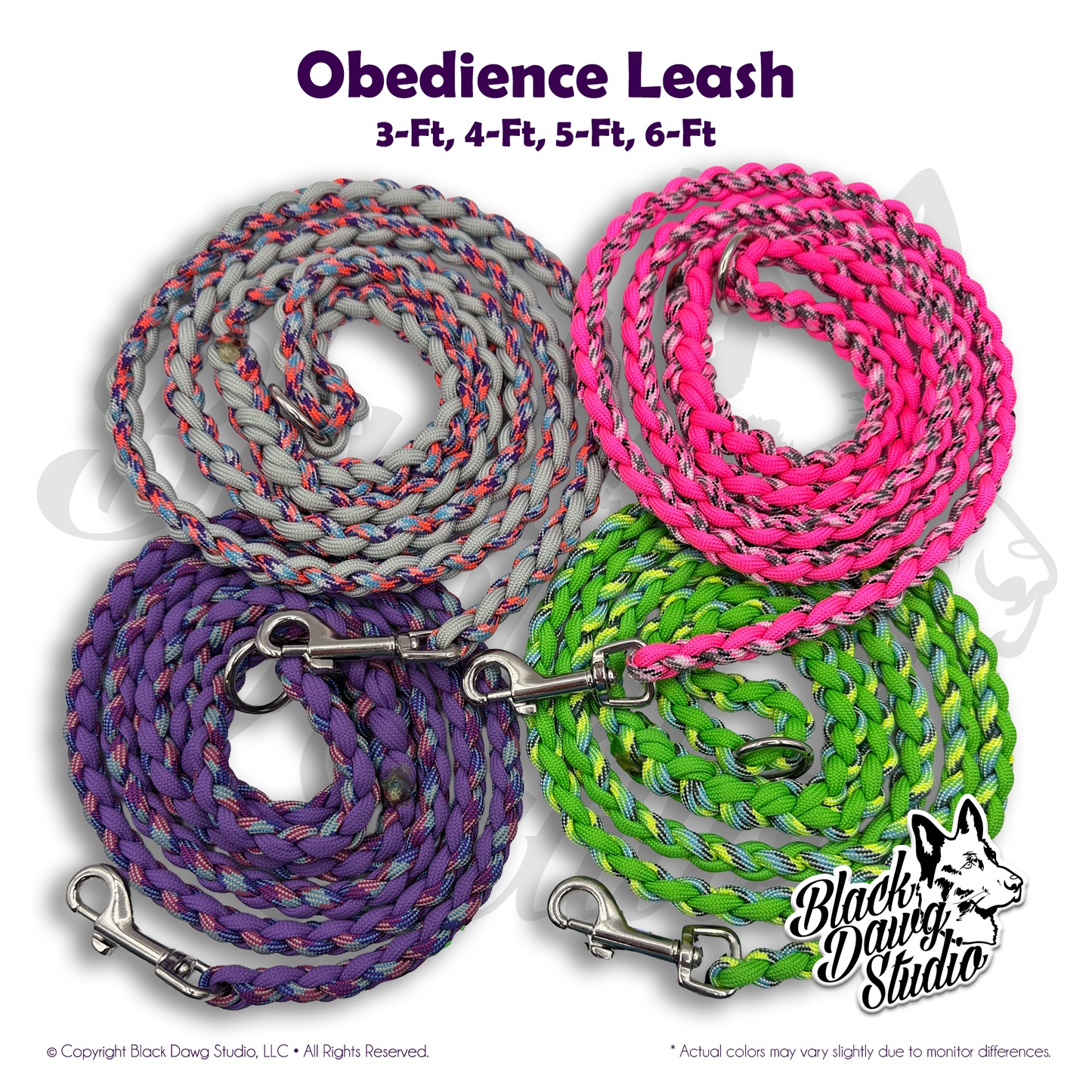 Paracord Obedience Dog Leash