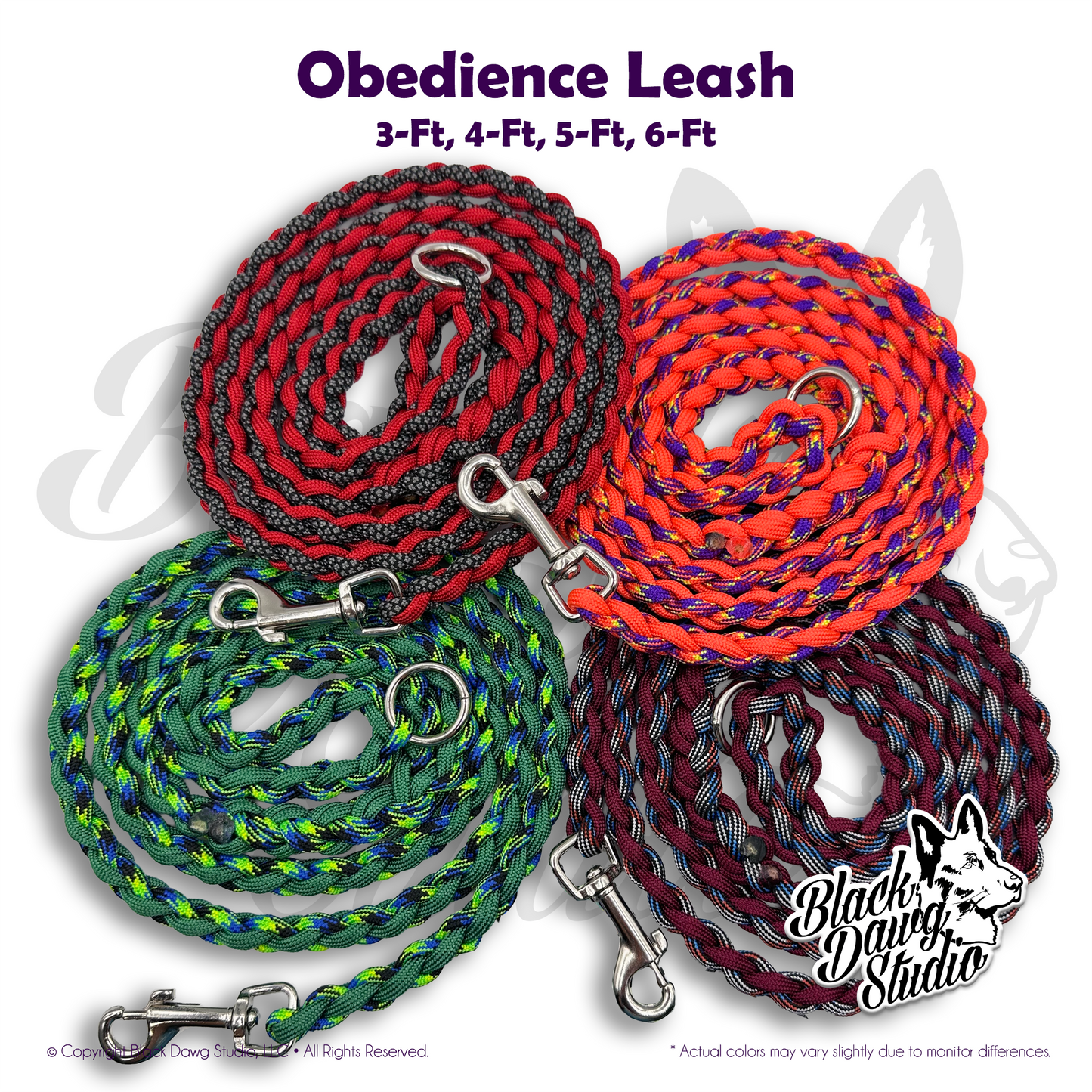 Paracord Obedience Dog Leash