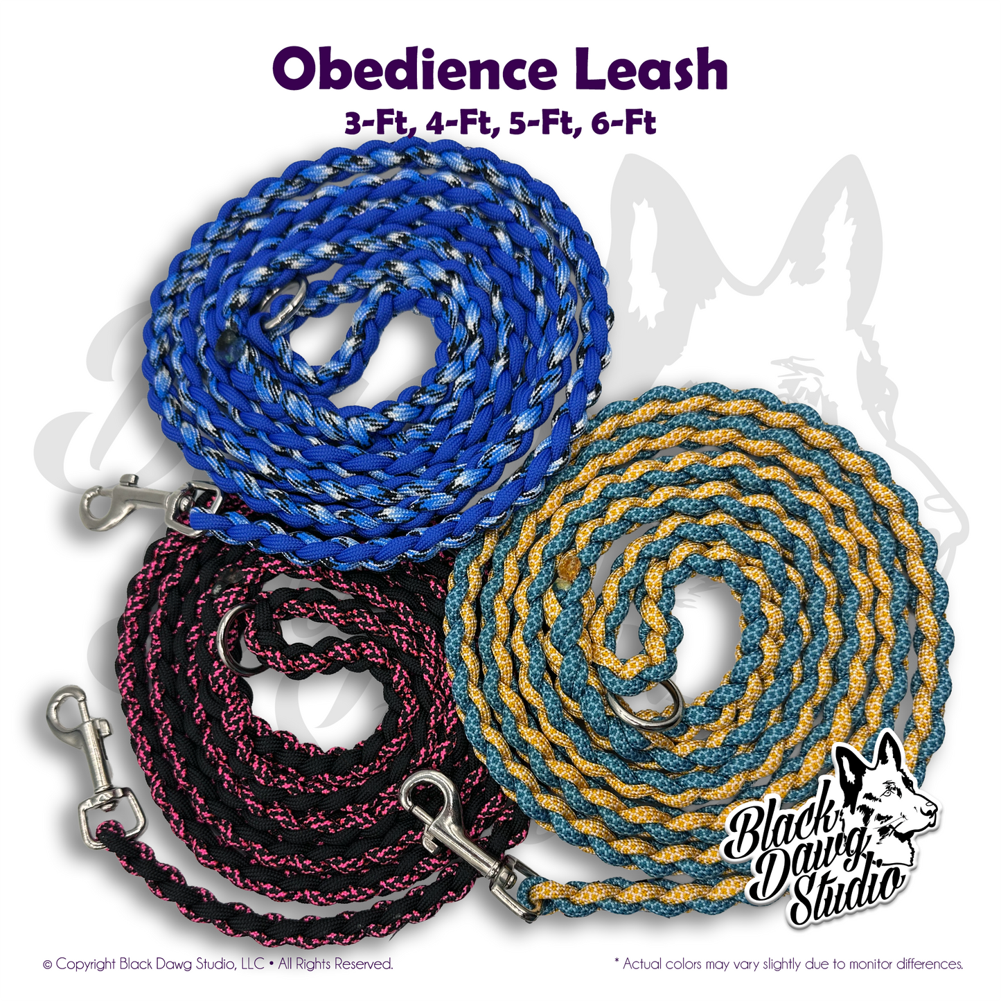 Paracord Obedience Dog Leash