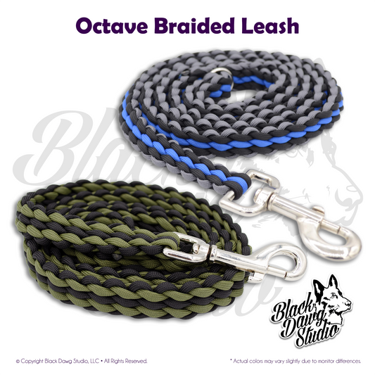 Octave Braid Paracord Dog Leash ***CUSTOM ORDER***