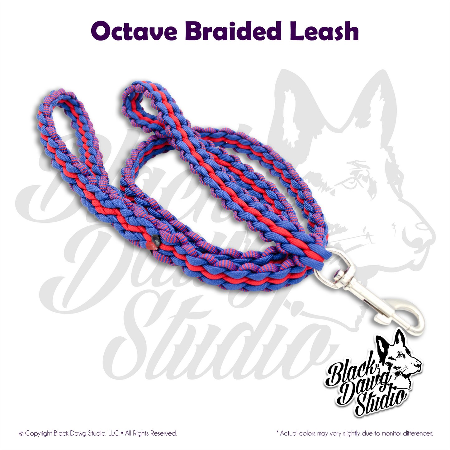 Octave Braid Paracord Dog Leash ***CUSTOM ORDER***