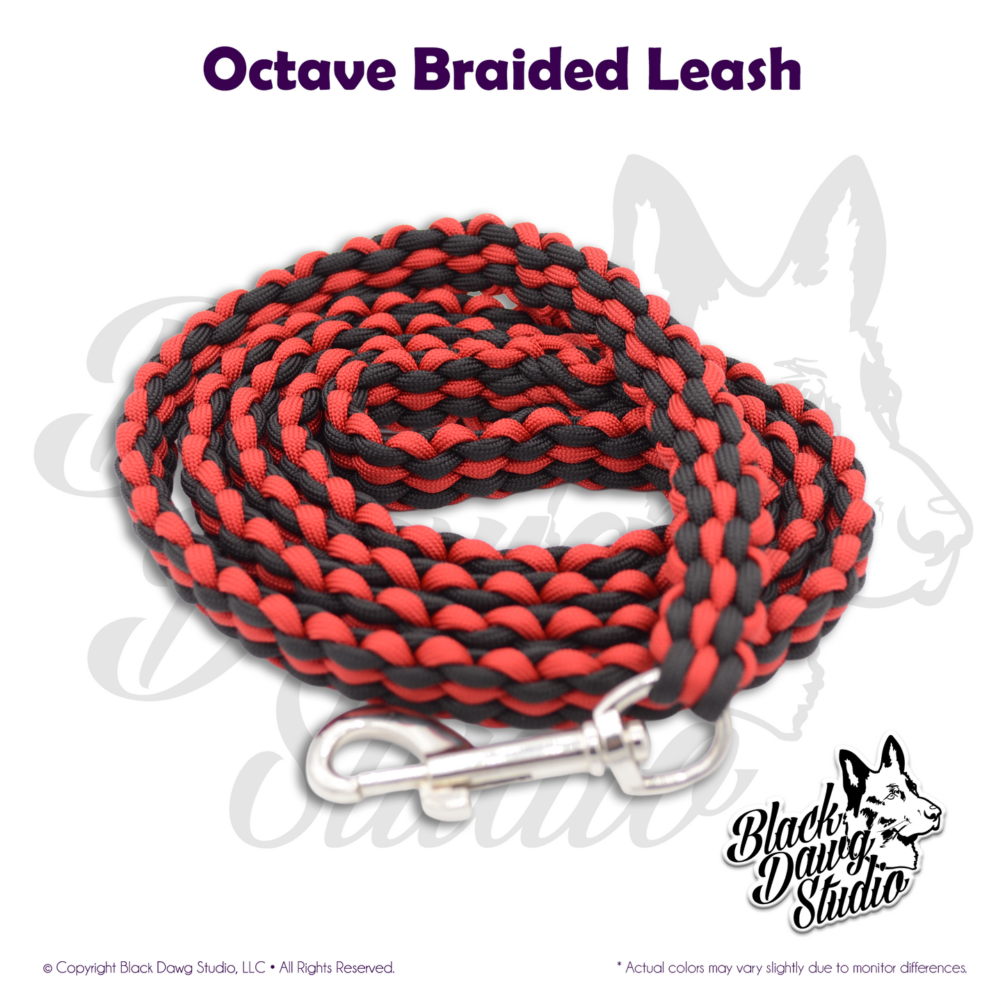 Octave Braid Paracord Dog Leash ***CUSTOM ORDER***
