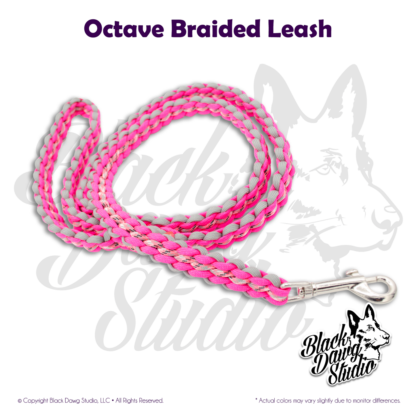 Octave Braid Paracord Dog Leash ***CUSTOM ORDER***