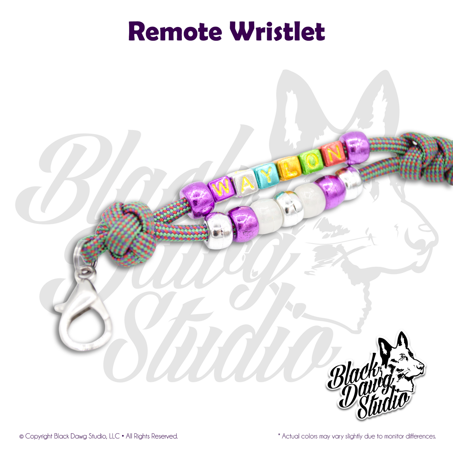 Beaded Paracord Remote I.D. Wristlet ***CUSTOM ORDER***